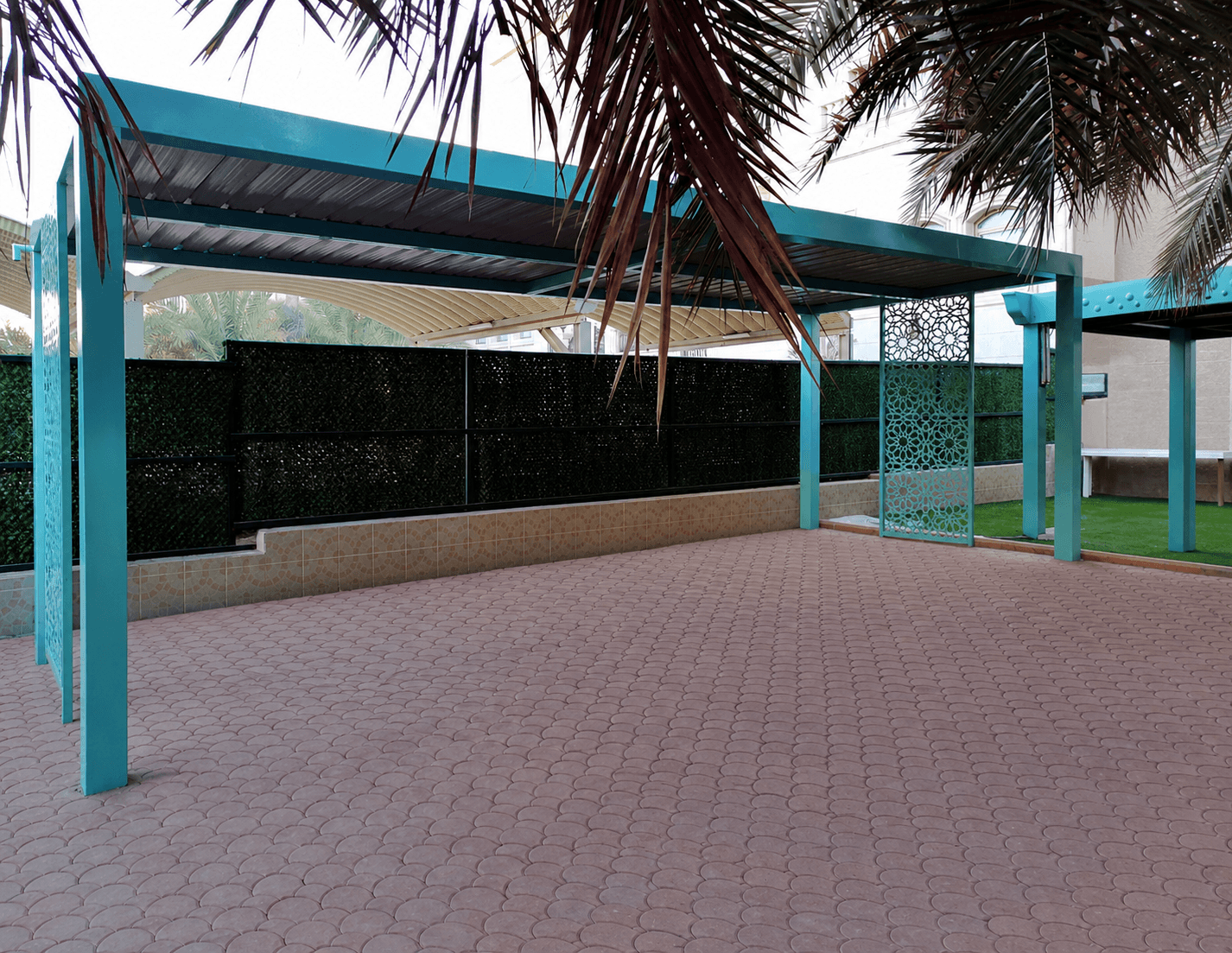 Balcony shades installation in Kuwait by Haddad Muzallat